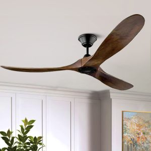 Modern minimalist solid wood ceiling fan