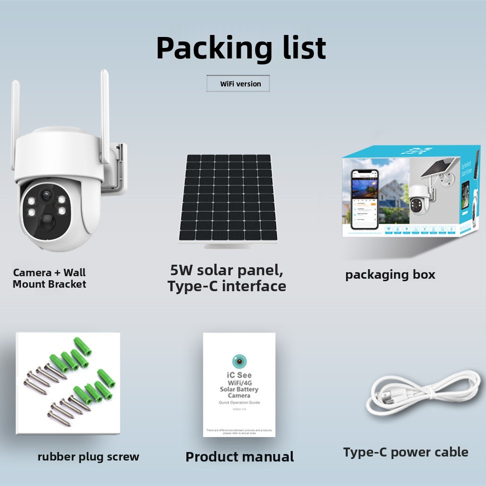 Outdoor Solar Powered 4G WiFi PTZ Surveillance Camera - Image 4