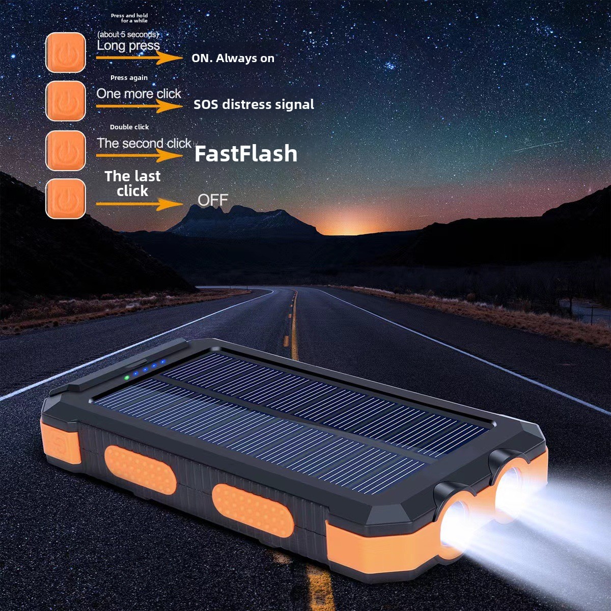 Outdoor waterproof solar charging device - Image 4