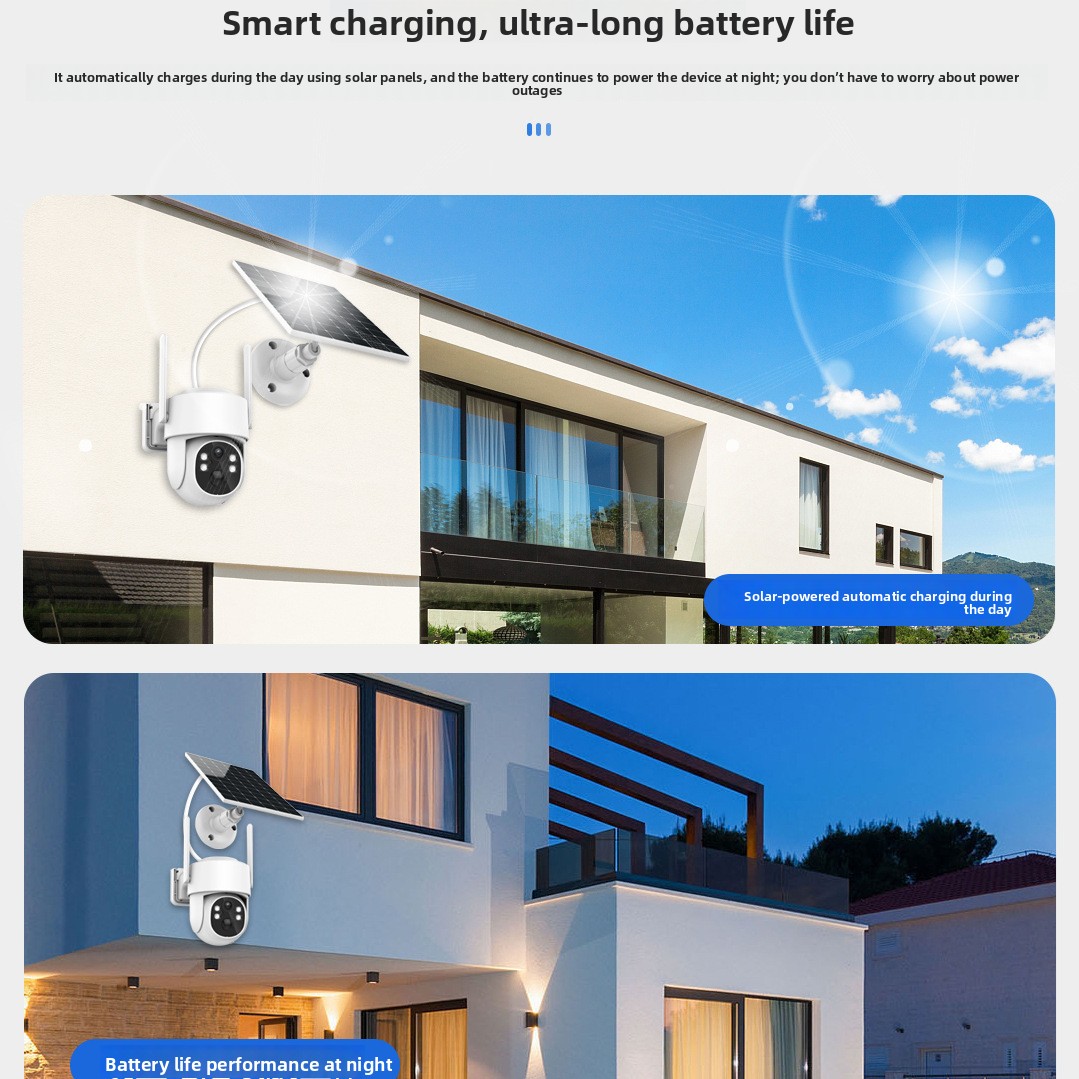 Outdoor Solar Powered 4G WiFi PTZ Surveillance Camera - Image 3