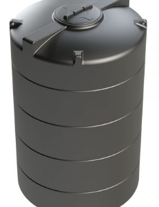 3,000L Vertical Rainwater Tank Black Enduramaxx