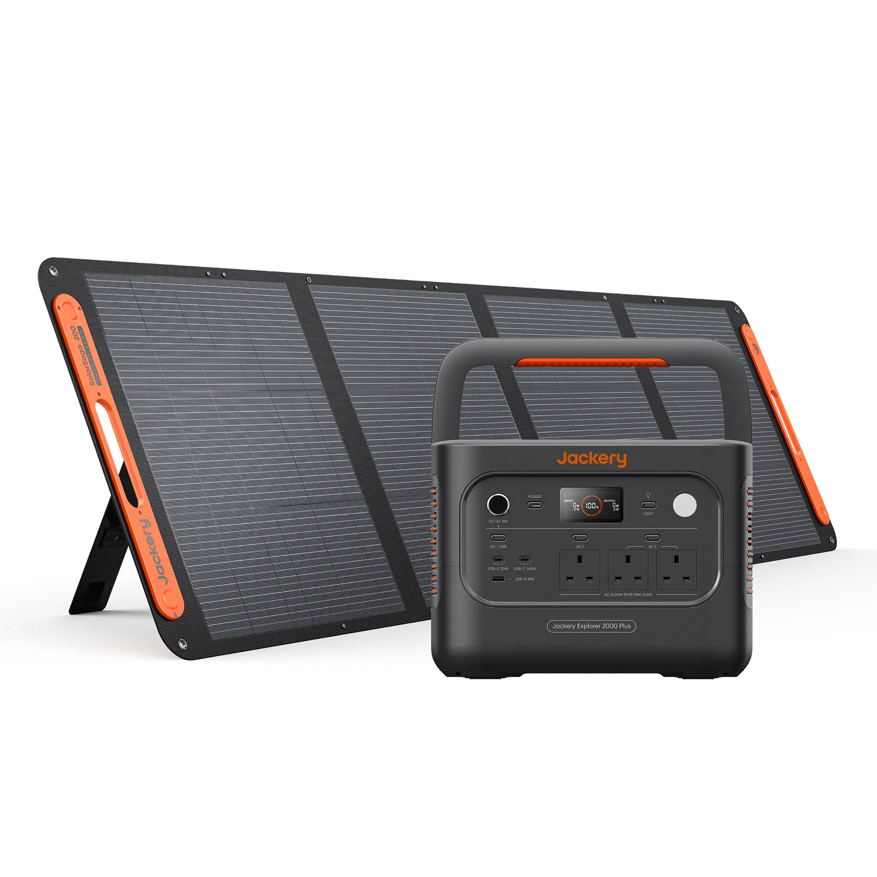 Jackery Solar Generator 2000 Plus v2 - Explorer 2000 Plus v2 + 1 x SolarSaga 200W (2kWh)