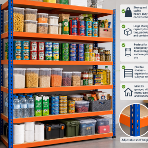 Heavy-Duty Metal Storage Racking – Pantry, Garage & Utility Storage