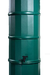Small 110L Slimline Polybutt Water Butt - Green Polytank