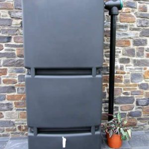 800L Slim Wall Water Tank - Black 3P Technik